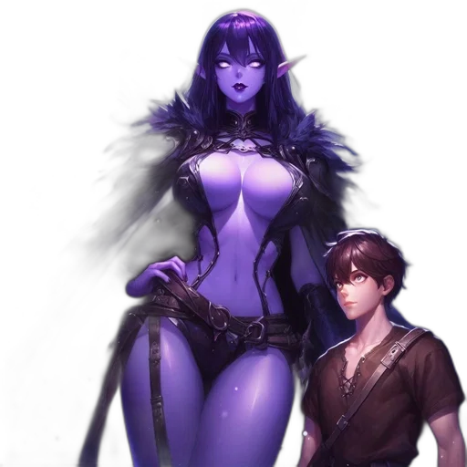 fantasy art, concept art, comic book art, anime transparent PNG cut-out