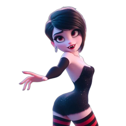 dress, concept art, 3d render, cartoon transparent PNG cut-out