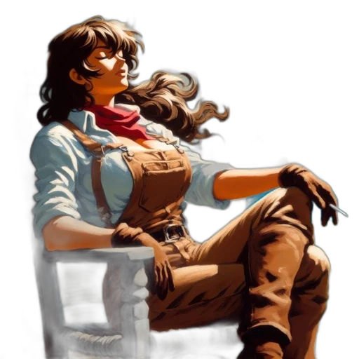 staff, face, comic book art, concept art transparent PNG cut-out