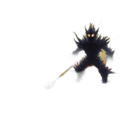 dragon, staff, sword, creature transparent PNG cut-out