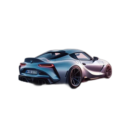 car, 3d render, concept art, photorealistic transparent PNG cut-out