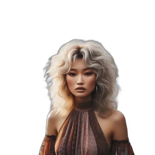 hair, dress, face, fantasy art transparent PNG cut-out