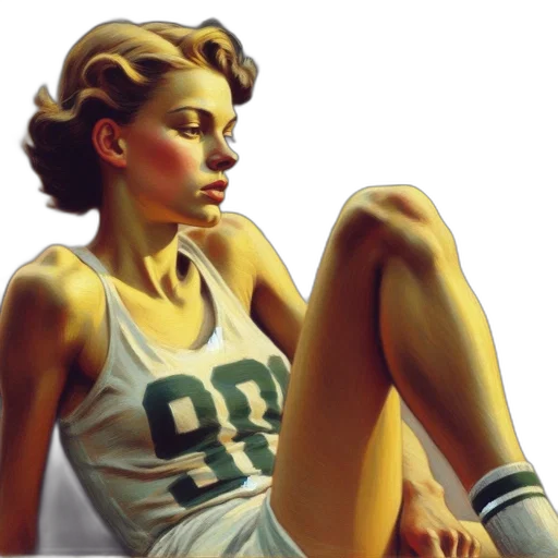 dress, photorealistic, oil painting, comic book art transparent PNG cut-out
