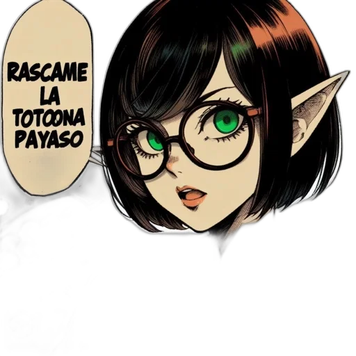 face, staff, weapon, creature transparent PNG cut-out