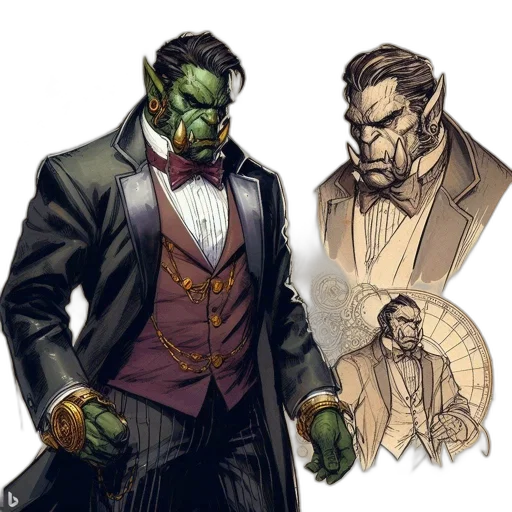 concept art, comic book art, fantasy art, green transparent PNG cut-out