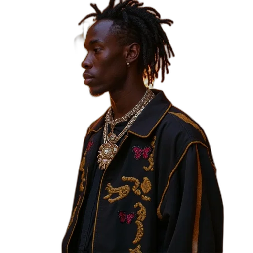 jacket, jewelry, dragon, face transparent PNG cut-out