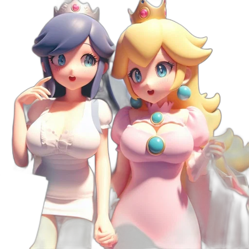 dress, crown, 3d render, concept art transparent PNG cut-out