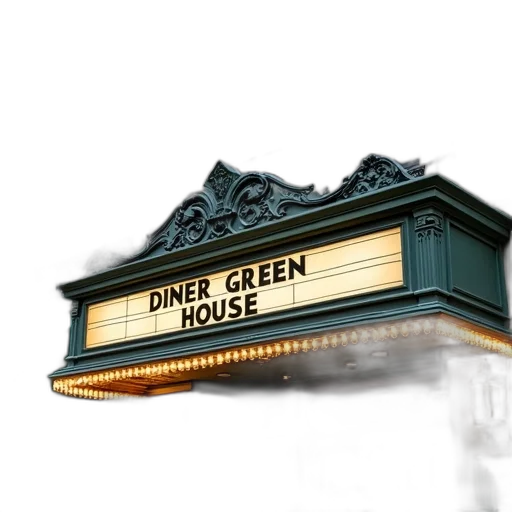 building, 3d render, concept art, green transparent PNG cut-out