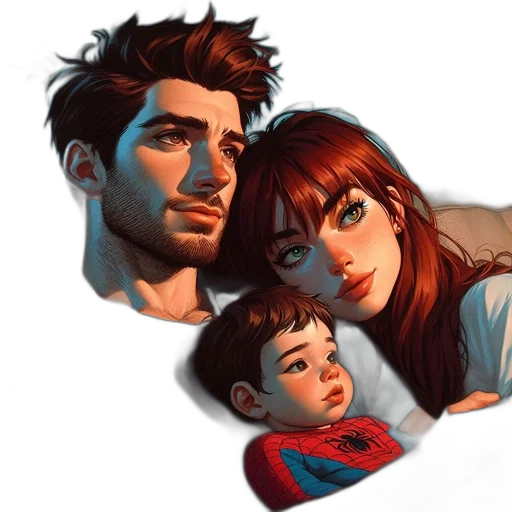 comic book art, concept art, photorealistic, watercolor transparent PNG cut-out