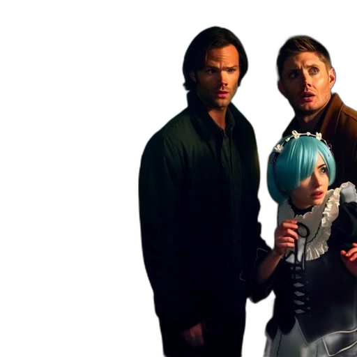 hair, jacket, cyberpunk, outer space transparent PNG cut-out