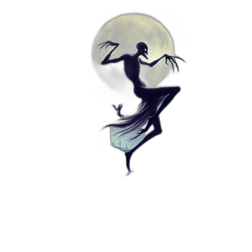 dragon, mask, creature, staff transparent PNG cut-out