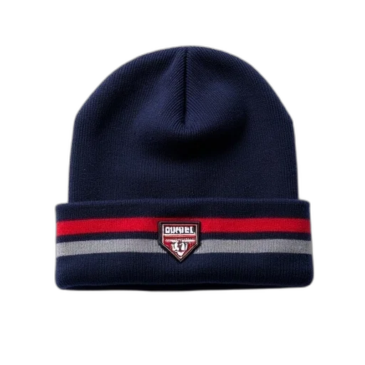 hat, navy, blue, beanie transparent PNG cut-out