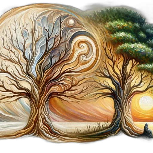 tree, fantasy art, concept art, watercolor transparent PNG cut-out