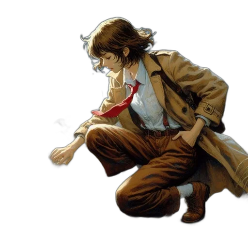 jacket, concept art, comic book art, photorealistic transparent PNG cut-out