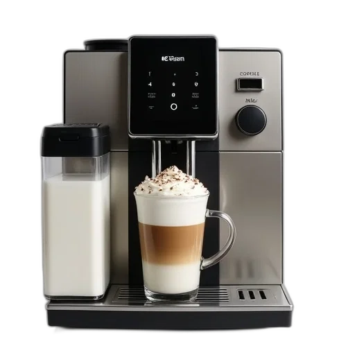 modern, coffee, machine, large transparent PNG cut-out