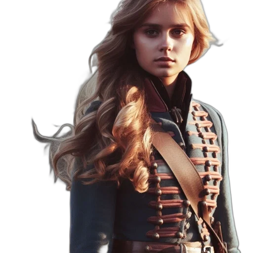 jacket, crown, hair, dress transparent PNG cut-out