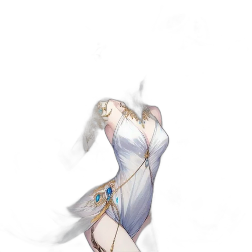 dress, staff, sword, weapon transparent PNG cut-out