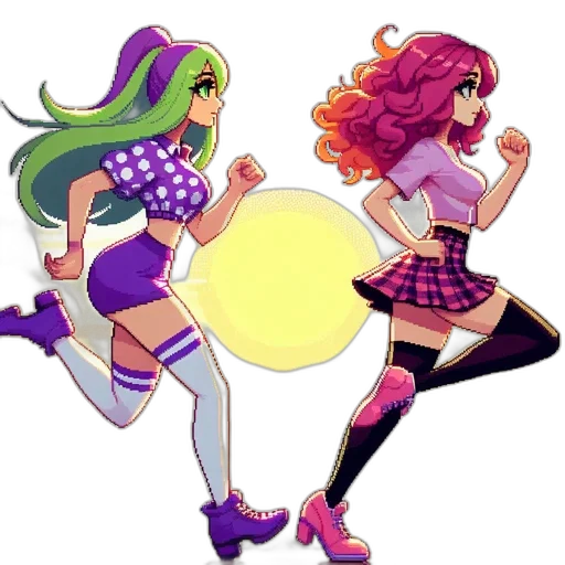 concept art, anime, pixel art, cartoon transparent PNG cut-out