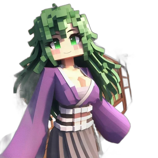dress, staff, pixel art, 3d render transparent PNG cut-out