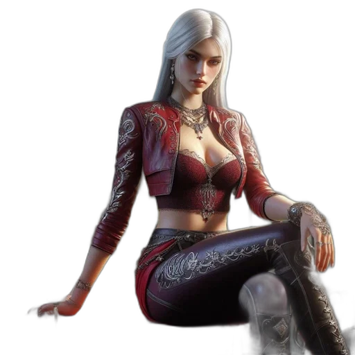 jacket, concept art, fantasy art, cyberpunk transparent PNG cut-out