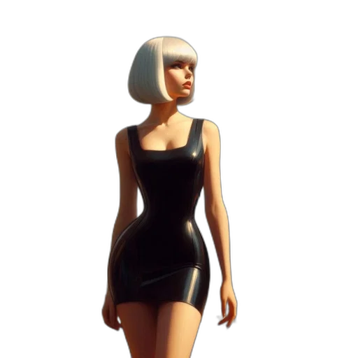 dress, concept art, 3d render, fantasy art transparent PNG cut-out