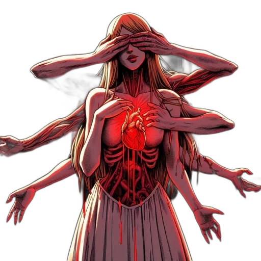 dress, mask, concept art, comic book art transparent PNG cut-out