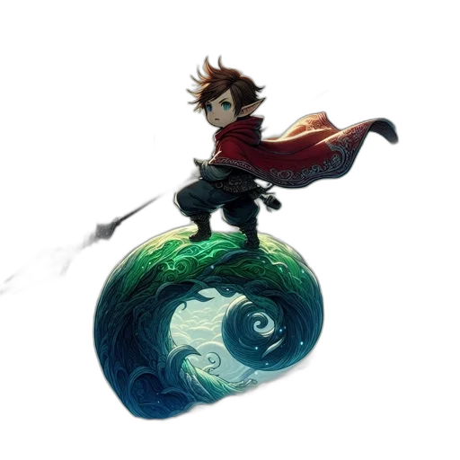 concept art, fantasy art, 3d render, comic book art transparent PNG cut-out