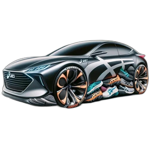 car, concept art, photorealistic, 3d render transparent PNG cut-out