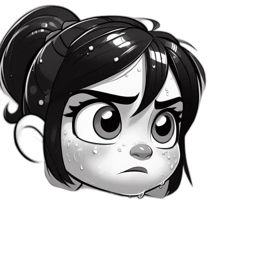 face, cartoon, concept art, comic book art transparent PNG cut-out