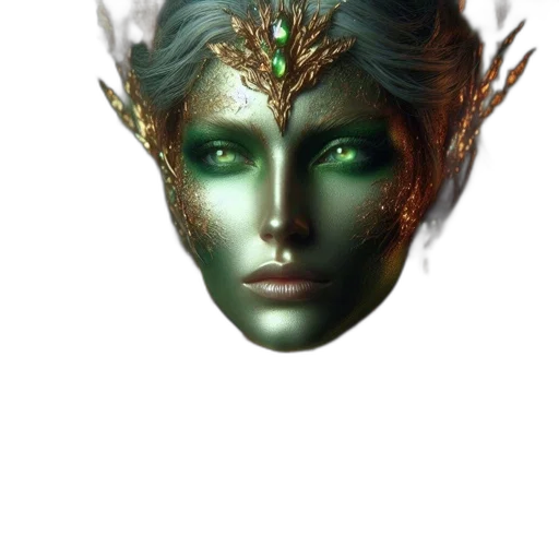 mask, face, crown, dragon transparent PNG cut-out