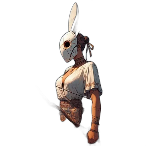 mask, robot, staff, weapon transparent PNG cut-out