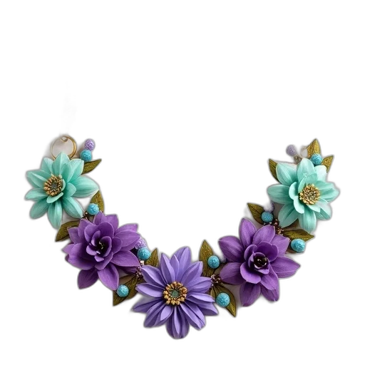 jewelry, crown, flower, floral transparent PNG cut-out