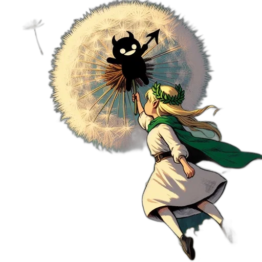 staff, umbrella, hat, weapon transparent PNG cut-out