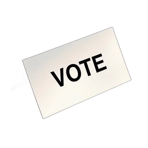 ballot, card, pictured, vote transparent PNG cut-out