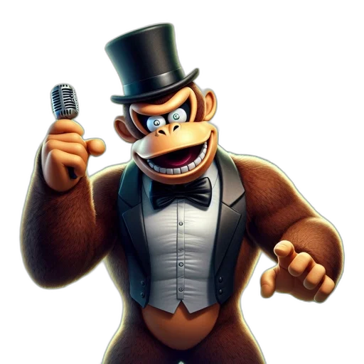 staff, animal, hat, 3d render transparent PNG cut-out