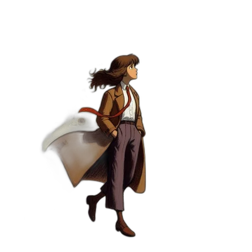 staff, jacket, hat, concept art transparent PNG cut-out