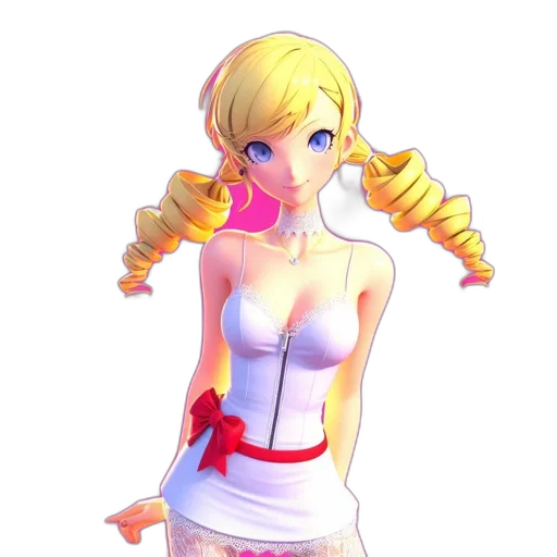 dress, staff, weapon, anime transparent PNG cut-out