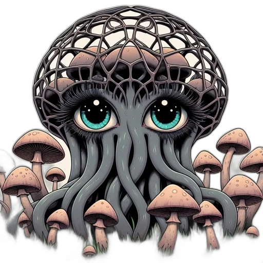 crown, mask, creature, tree transparent PNG cut-out