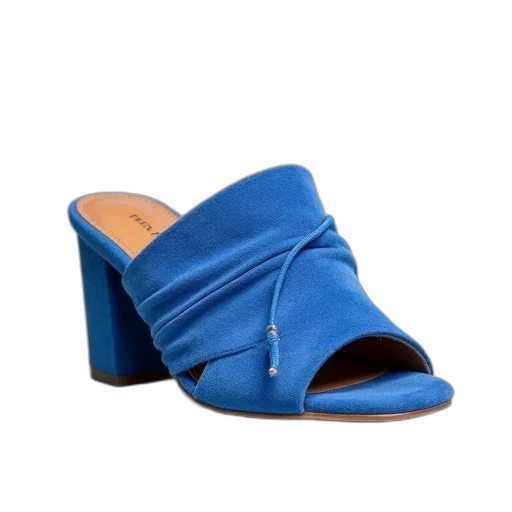 shoes, blue, cross, strap transparent PNG cut-out