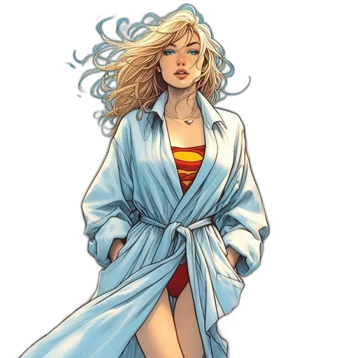 comic book art, concept art, cartoon, fantasy art transparent PNG cut-out
