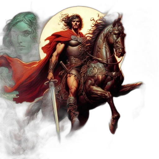 fantasy art, comic book art, concept art, illustrative transparent PNG cut-out