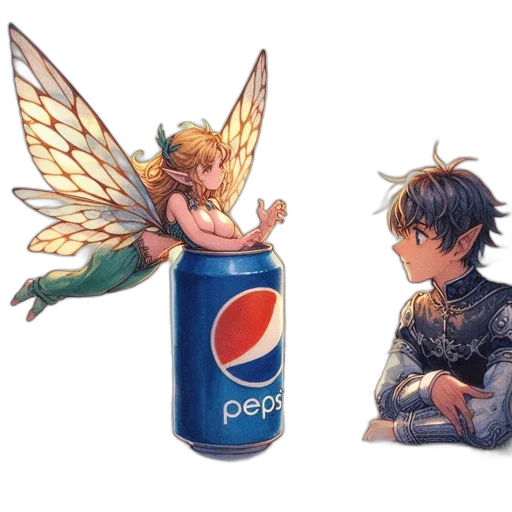 dragon, bottle, concept art, pixel art transparent PNG cut-out
