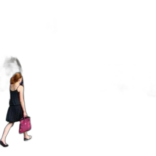 dress, umbrella, staff, shoes transparent PNG cut-out