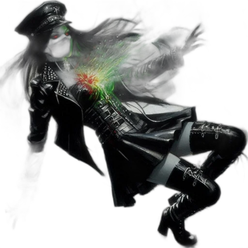 weapon, jacket, sword, mask transparent PNG cut-out