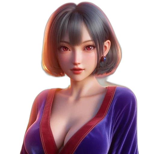 dress, face, staff, photorealistic transparent PNG cut-out