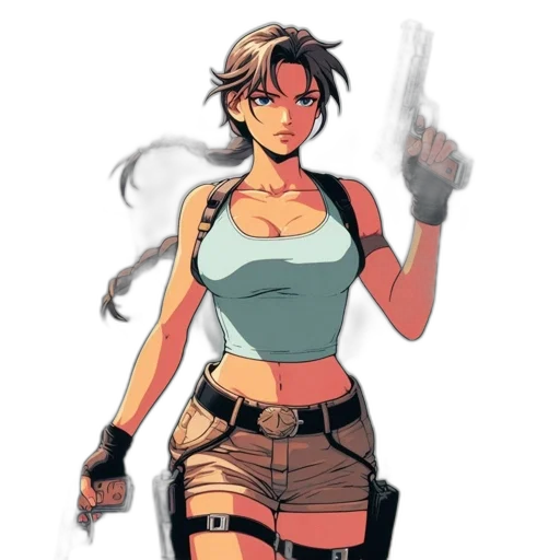 weapon, comic book art, concept art, cyberpunk transparent PNG cut-out