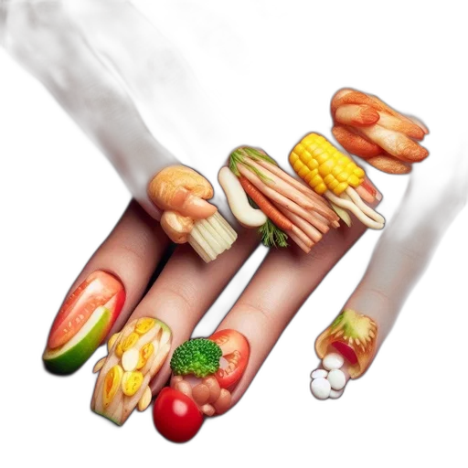 food, jewelry, photorealistic, oil painting transparent PNG cut-out
