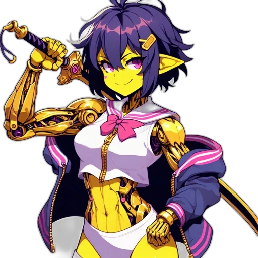 robot, staff, weapon, jewelry transparent PNG cut-out