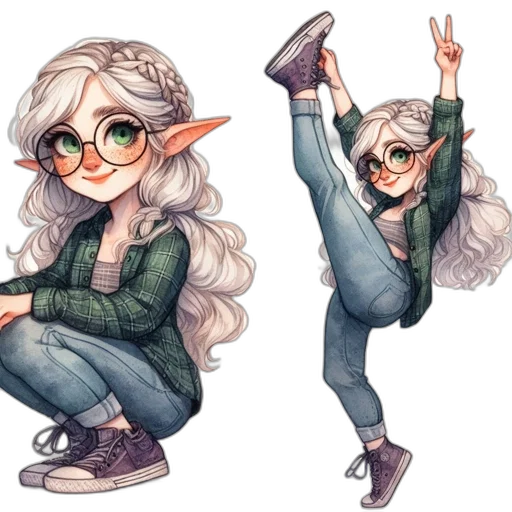 jacket, concept art, watercolor, cartoon transparent PNG cut-out