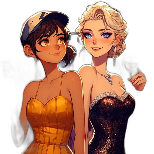 dress, concept art, cartoon, pixel art transparent PNG cut-out